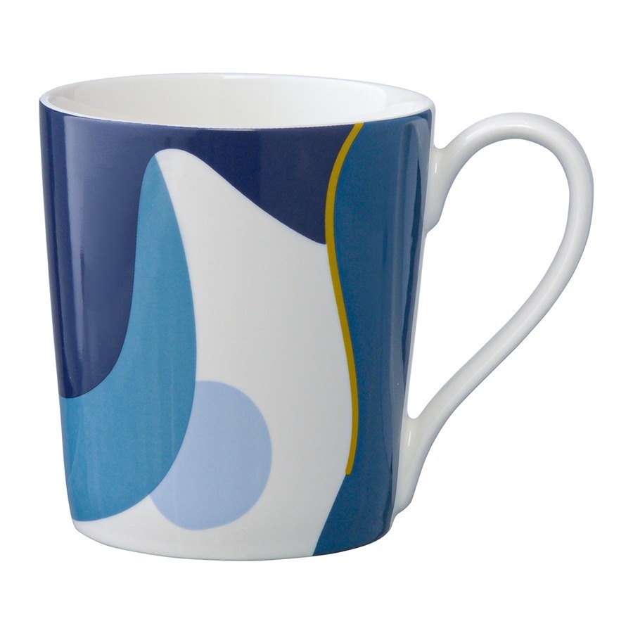 Фото Кружка синего цвета с авторским принтом из коллекции freak fruit, 350мл (73579) - интернет-магазин МегаТерем в Москве