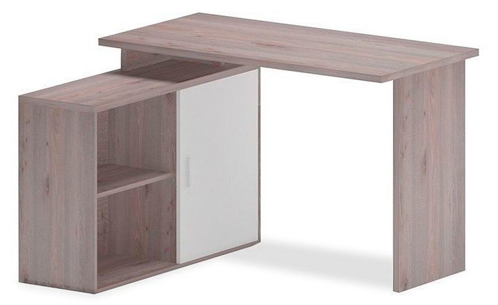 Фото Стол компьютерный Домино Lite СКЛ-ПРЯМ120+ТБЛ-2 MER_SKL-PRYAM120-TBL-2_NBE - интернет-магазин МегаТерем в Москве