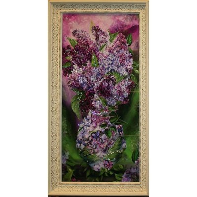 Картина Сирень с кристаллам...