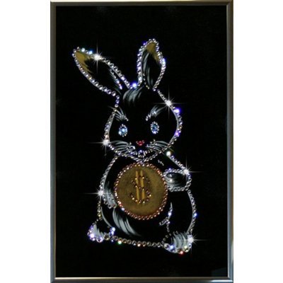 Картина Кролик-бакс с крист...