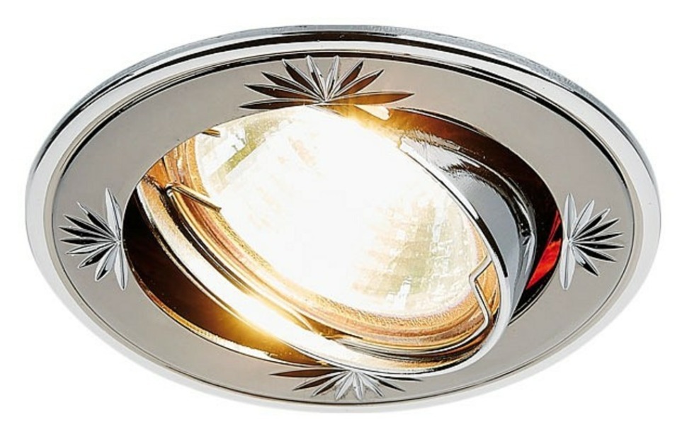 Фото Встраиваемый светильник Ambrella Light Classic 104A CF 104A CF GU/CH AMBR_104A_CF_GU_CH - интернет-магазин МегаТерем в Москве