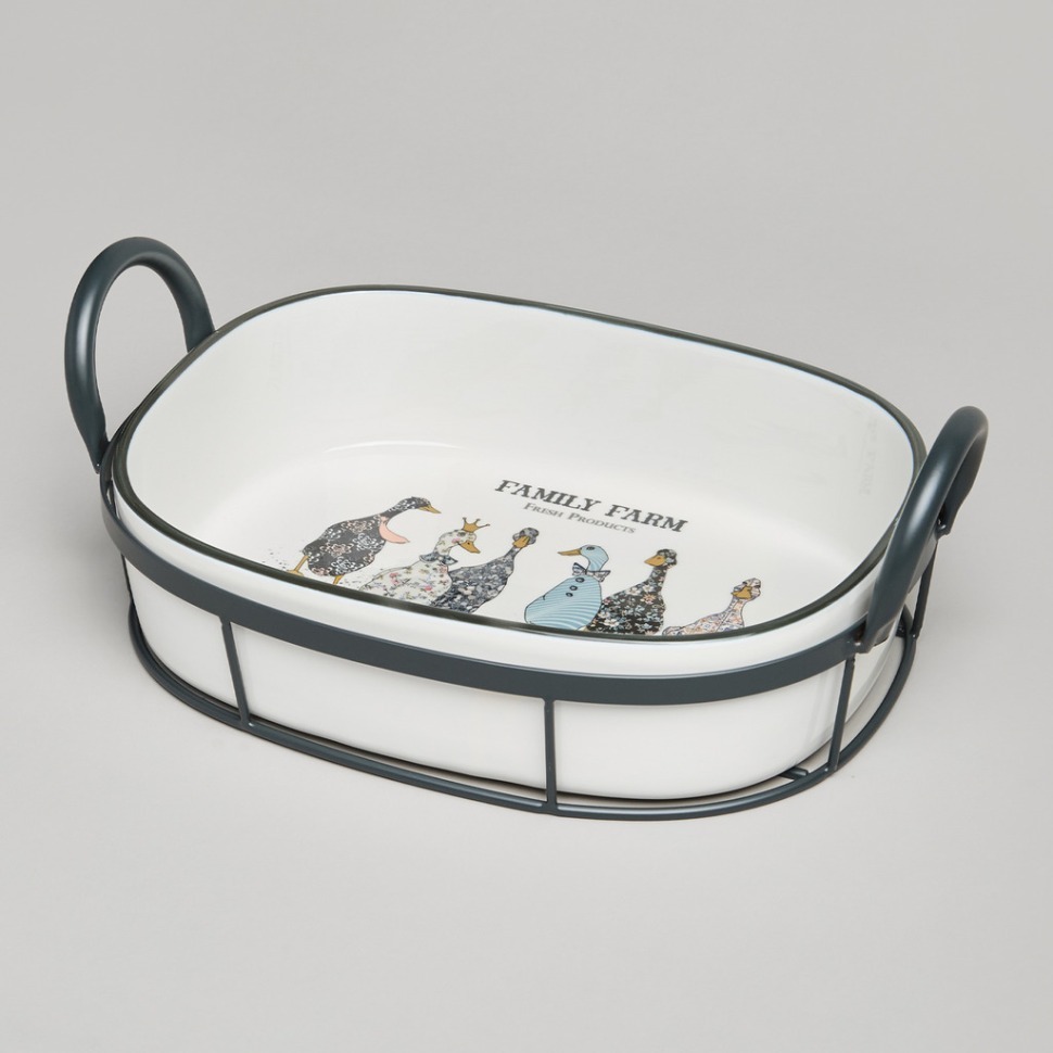 Фото Форма на метал.подставке lefard family farm 30*19*9,5 cm (263-1370)  - интернет-магазин МегаТерем в Москве