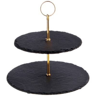 Этажерка agness черное золо...