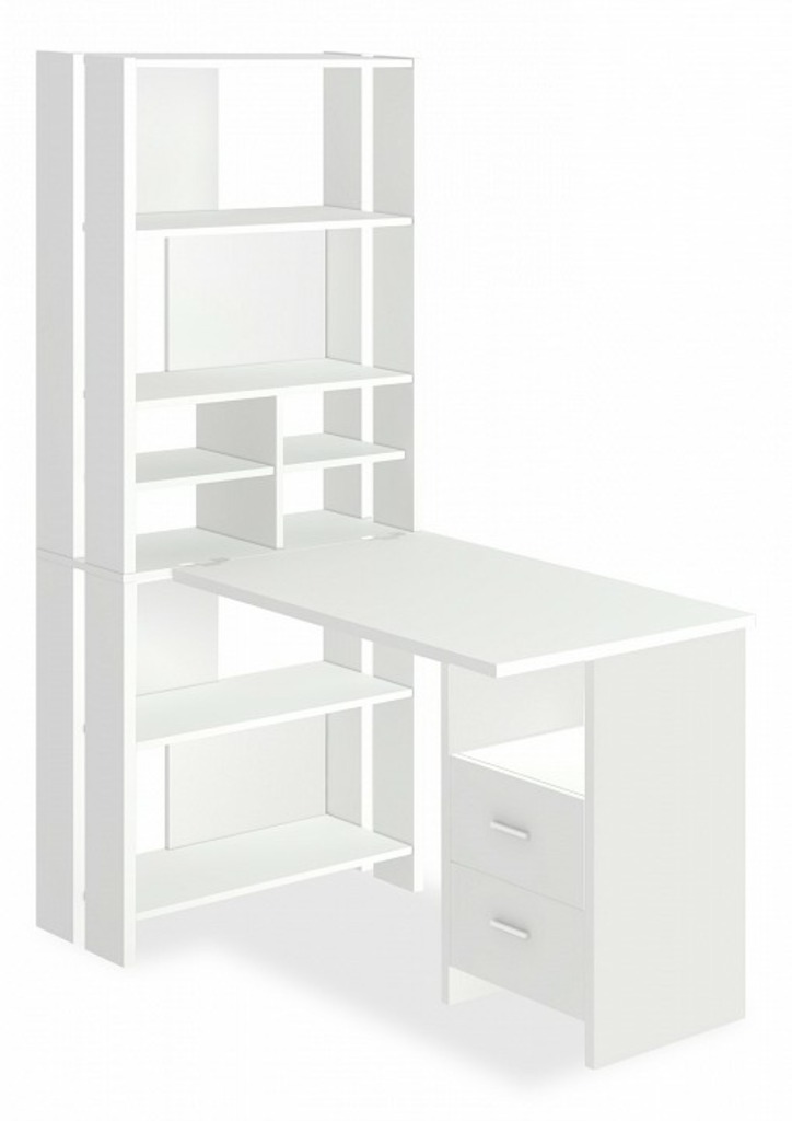 Фото Стол компьютерный Домино Лайт СТЛ-ОВХ+С100Прям MER_STL-OVH-S100Pryam_BE - интернет-магазин МегаТерем в Москве