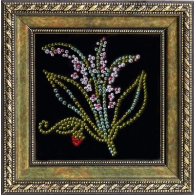 Картина Ландыши 2 с кристаллами Swarovski (1909)