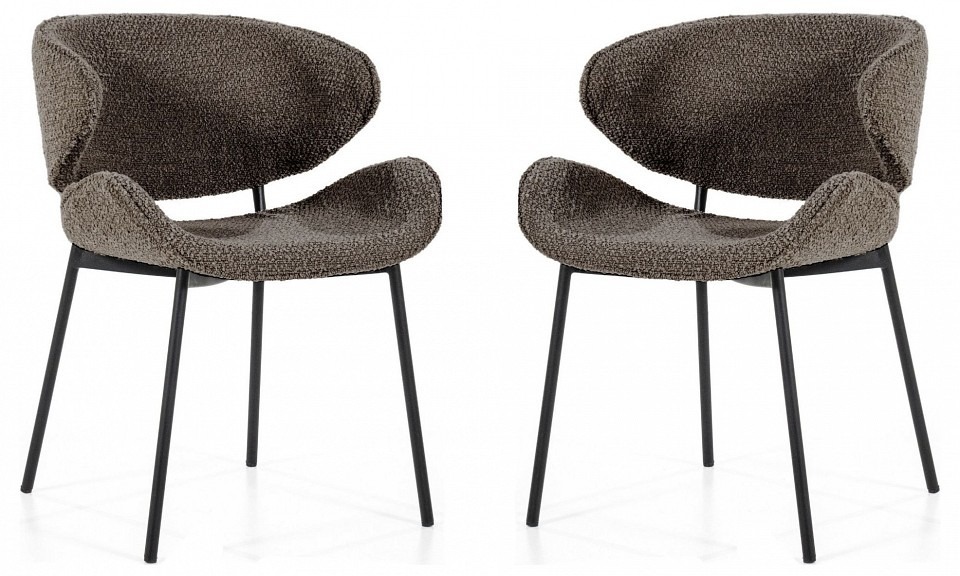 Фото Стул Haven (комплект 2 шт) бежевый,черный HSBI_DC-24122_light_brown_2 - интернет-магазин МегаТерем в Москве