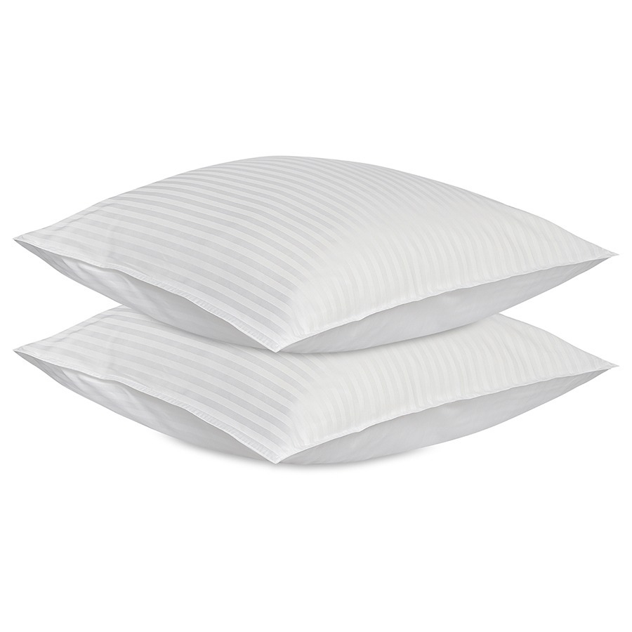 Фото Набор наволочек из страйп-сатина из коллекции essential, 70х70 см (77143) - интернет-магазин МегаТерем в Москве