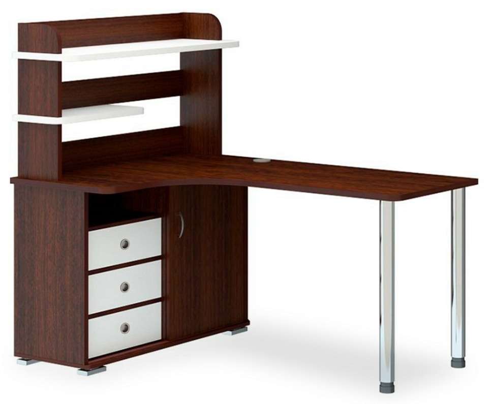 Фото Стол компьютерный Домино СР-145М MER_SR_145M_VBEV-LEV - интернет-магазин МегаТерем в Москве