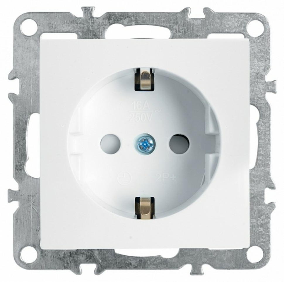 Фото Розетка с заземлением и со шторками, без рамки Stekker PST16-9110 39317 FE_39317 - интернет-магазин МегаТерем в Москве