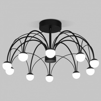 Люстра на штанге Eurosvet Ragno 90035/10 LED черный EV_a069307