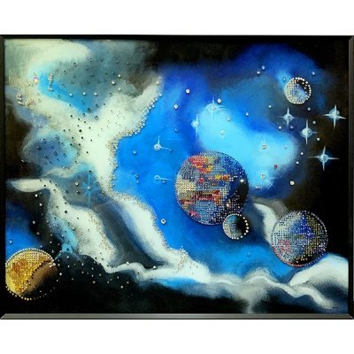 Картина Космос 1 с кристаллами Swarovski (2283)