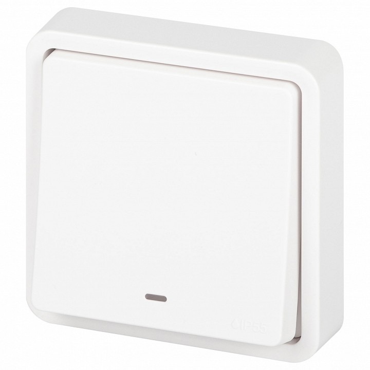 Фото Переключатель одноклавишный с подсветкой Эра Эра Эксперт 11-1527-01 ER_B0063253 - интернет-магазин МегаТерем в Москве