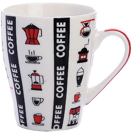 Фото Кружка 340 мл Coffee Time Soul LORAINE (9-31237-1) - интернет-магазин МегаТерем в Москве