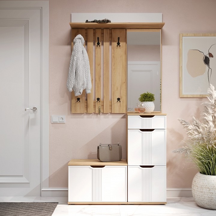 Фото Набор для прихожей Эмилия KOM_Emiliya_system_4 - интернет-магазин МегаТерем в Москве