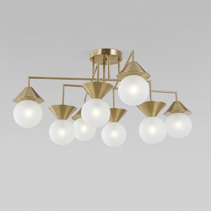 Фото Люстра на штанге Eurosvet  302002/8 латунь Smart EV_a071464 - интернет-магазин МегаТерем в Москве