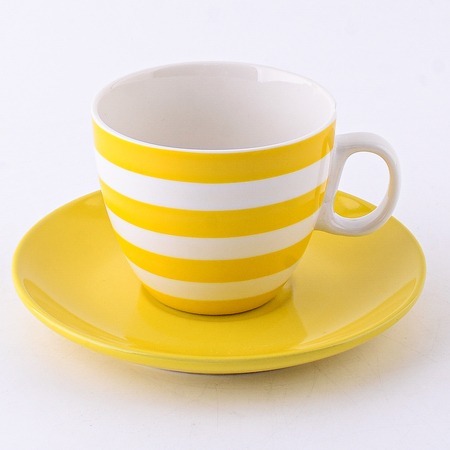 Фото Чайная пара 220 мл Yellow LORAINE (9-25070-2) - интернет-магазин МегаТерем в Москве