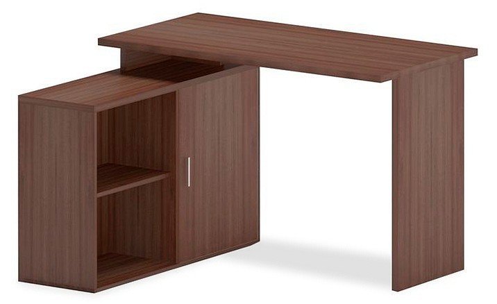 Фото Стол компьютерный Домино Lite СКЛ-ПРЯМ120+ТБЛ-2 MER_SKL-PRYAM120-TBL-2_SH-CH - интернет-магазин МегаТерем в Москве