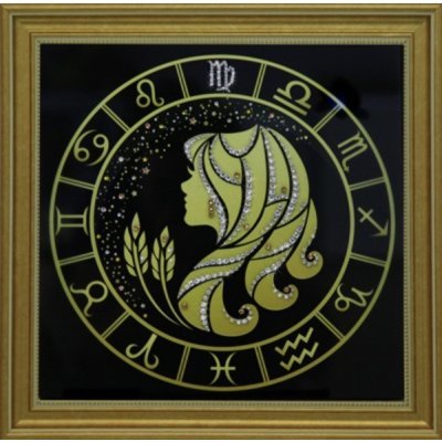 Картина Дева золото с крист...