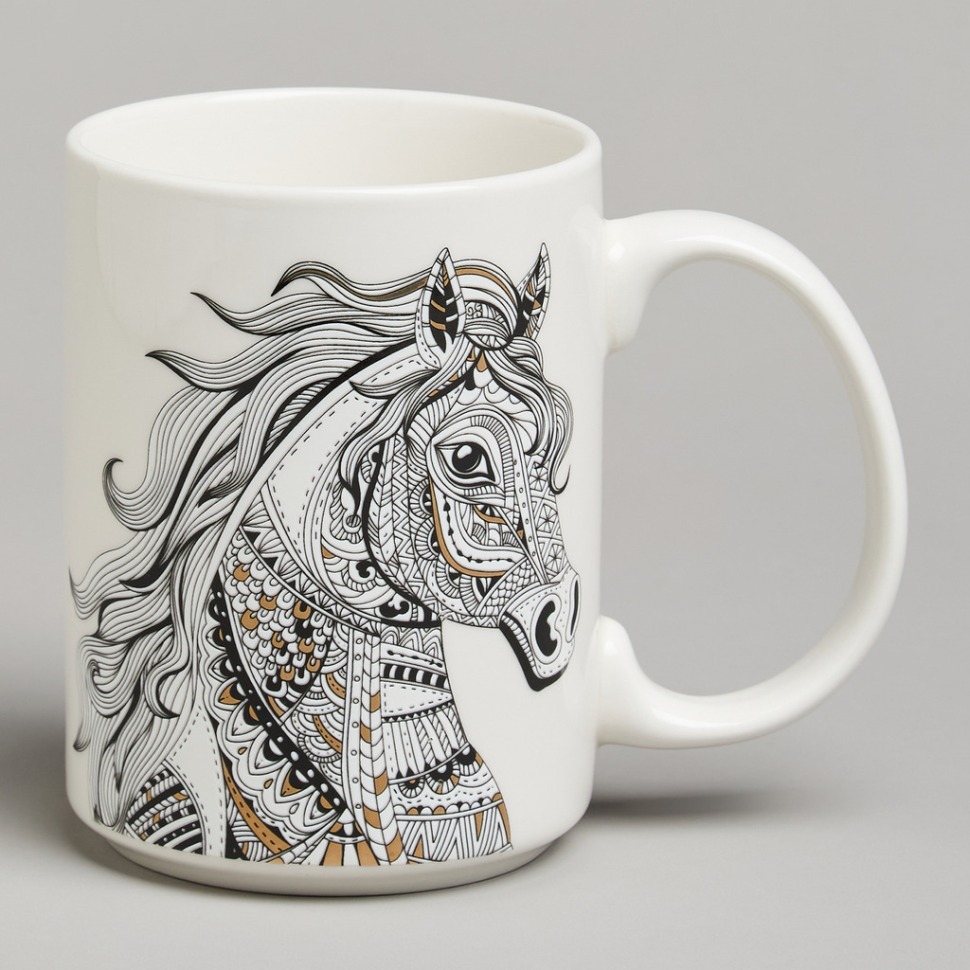 Фото Кружка lefard лошадь 500мл 13,8*8,7*11,7см (97-760)  - интернет-магазин МегаТерем в Москве