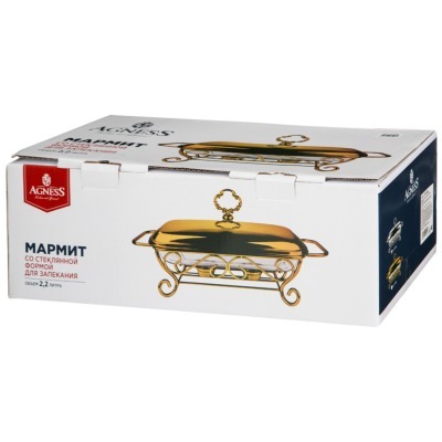 Мармит agness  прямоуг silv...