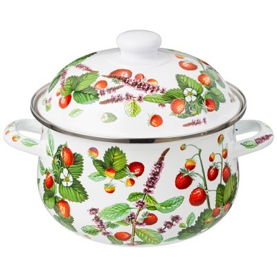 Кастрюля agness эмалированн...