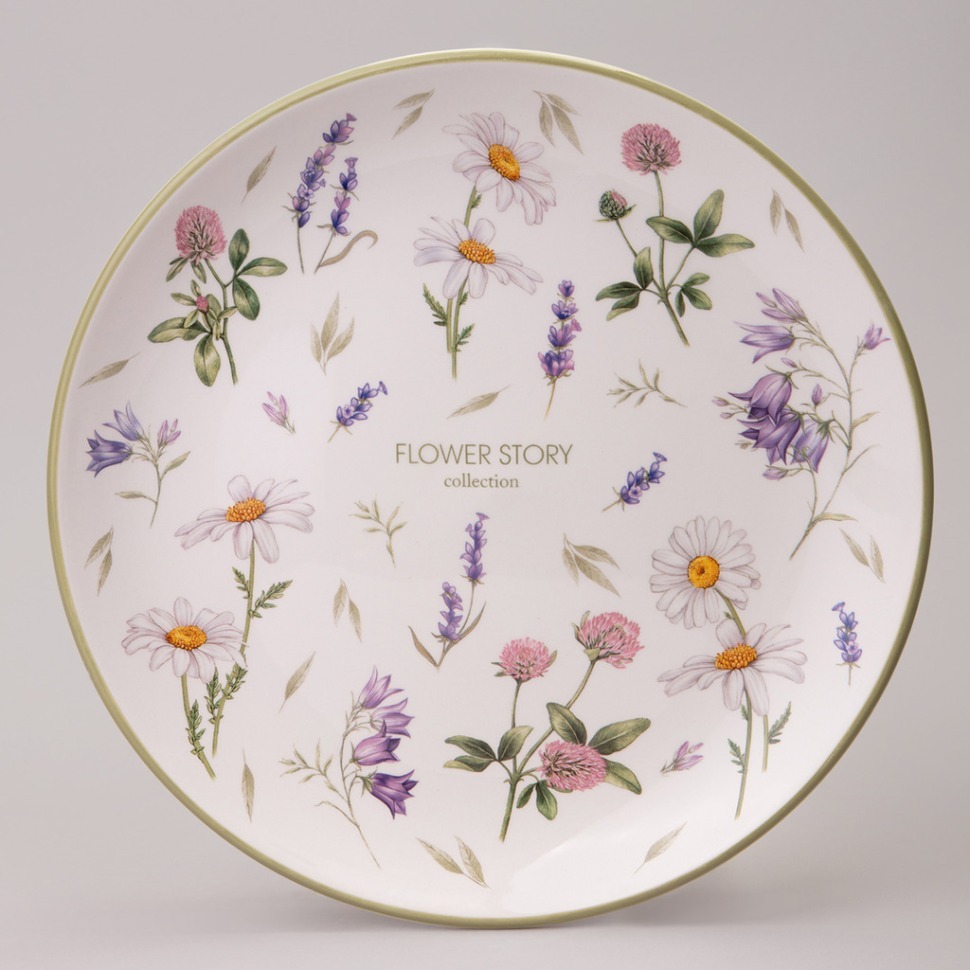 Фото Тарелка обеденная agness flower story 26*3 см (358-2171)  - интернет-магазин МегаТерем в Москве