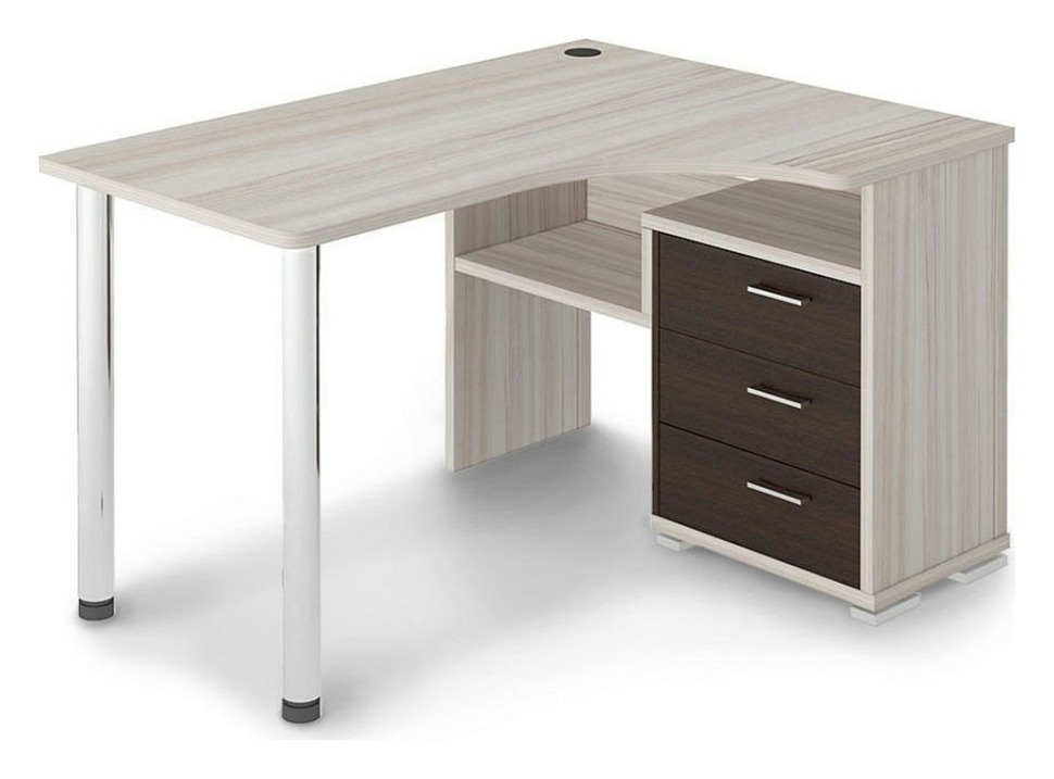 Фото Стол письменный Домино СР-132С-130 MER_SR-132S_KV-PRAV - интернет-магазин МегаТерем в Москве