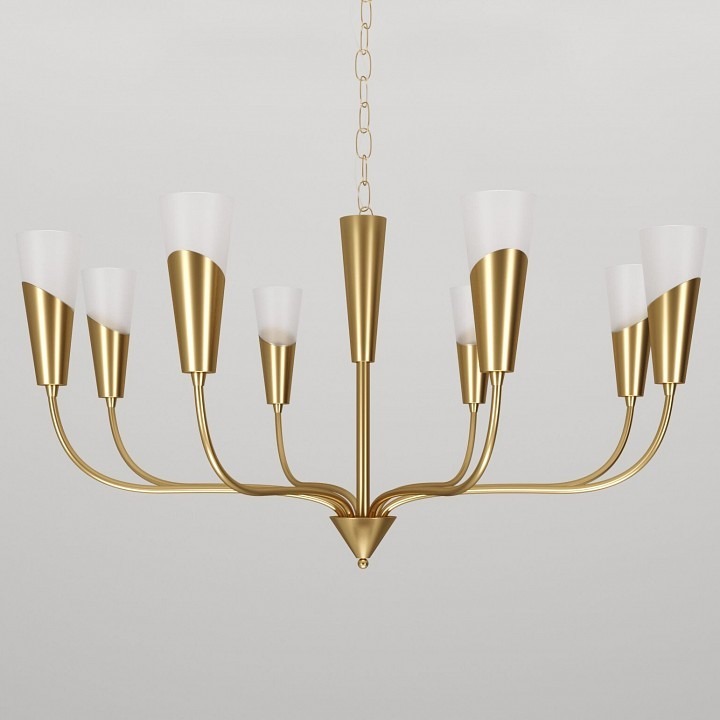 Фото Подвесная люстра Eurosvet Rhyton 60167/8 латунь EV_a068281 - интернет-магазин МегаТерем в Москве