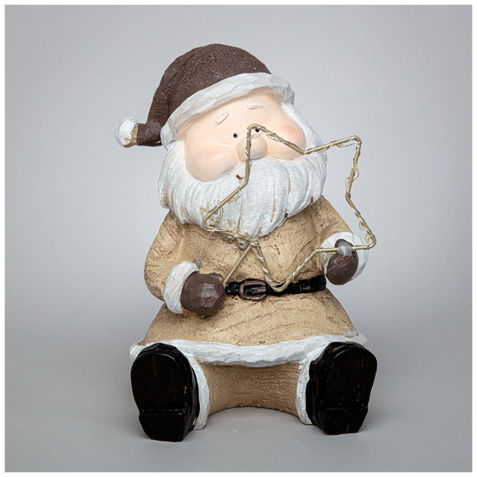 Фото Фигурка дед мороз с led-подсветкой 15,5*16,5*21,3 см Lefard (248-176) - интернет-магазин МегаТерем в Москве