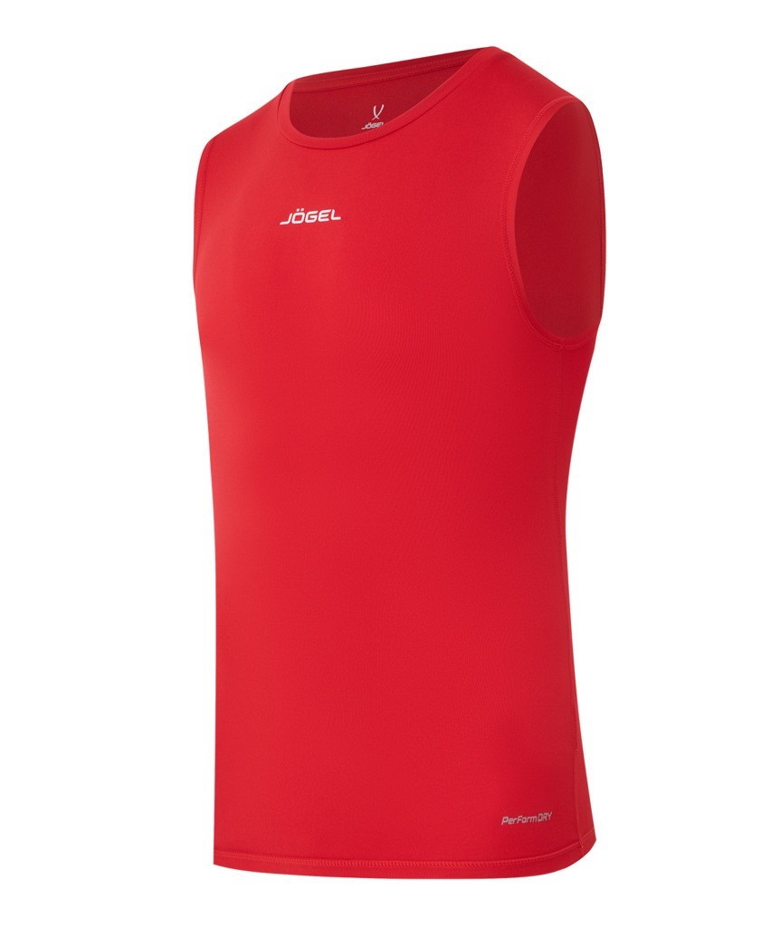 Фото Майка компрессионная JÖGEL CAMP PerFormDRY Baselayer SL Tee, красный (2120472) - интернет-магазин МегаТерем в Москве
