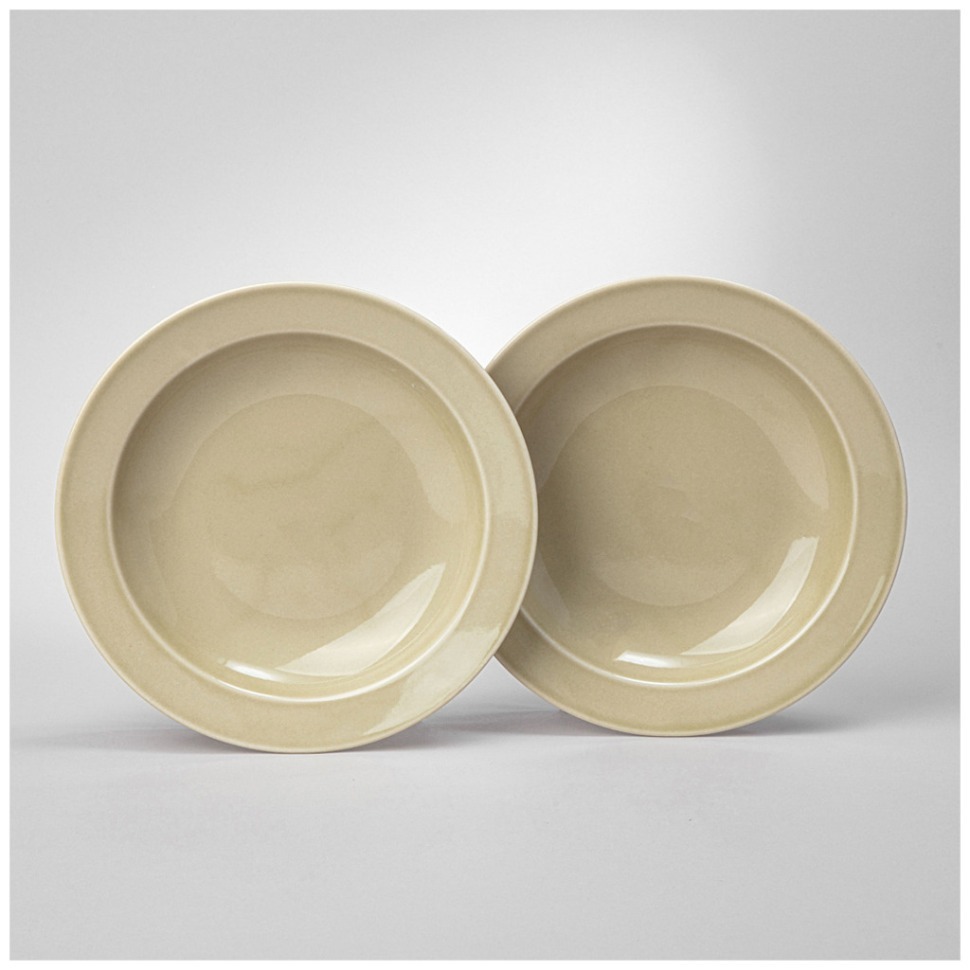 Фото Набор тарелок суповых lefard tint 22,5 см (фисташковый) 2 шт. (48-857-1)  - интернет-магазин МегаТерем в Москве