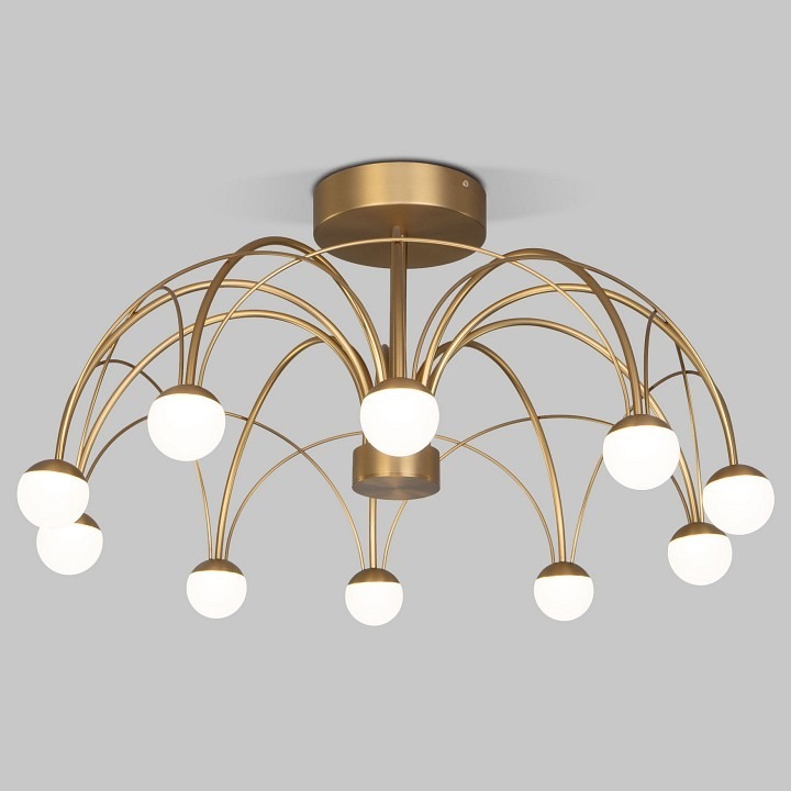 Фото Люстра на штанге Eurosvet Ragno 90031/10 LED золото EV_a069303 - интернет-магазин МегаТерем в Москве