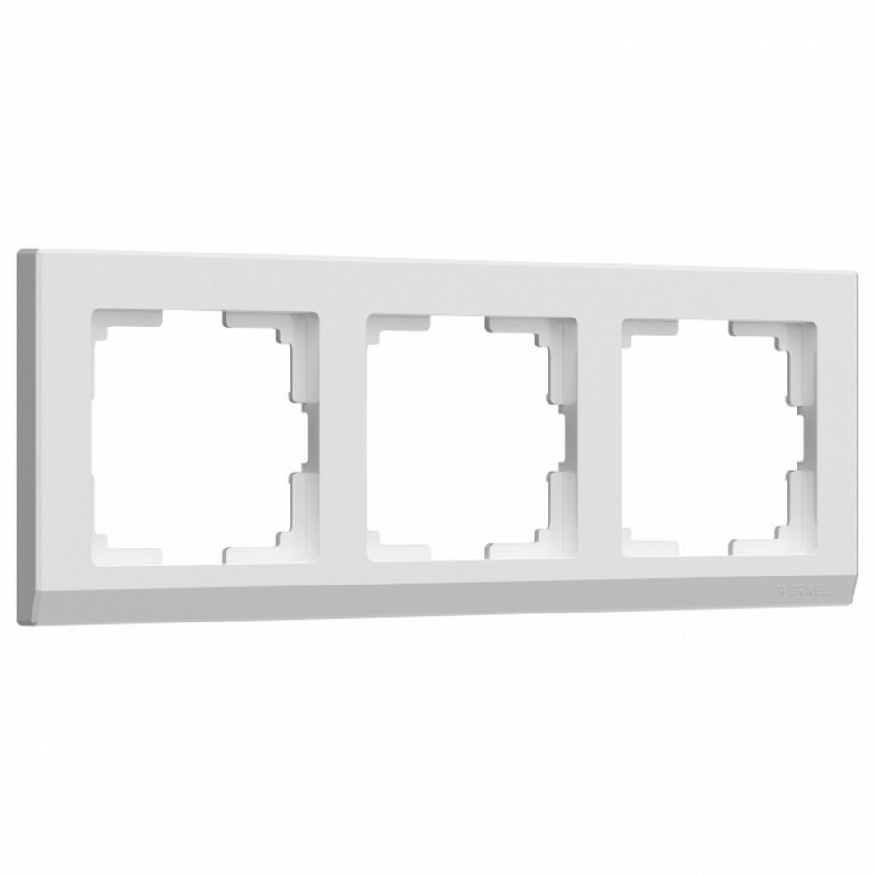 Фото Рамка на 3 поста Werkel Stark (белый) W0031801 WRK_a050927 - интернет-магазин МегаТерем в Москве