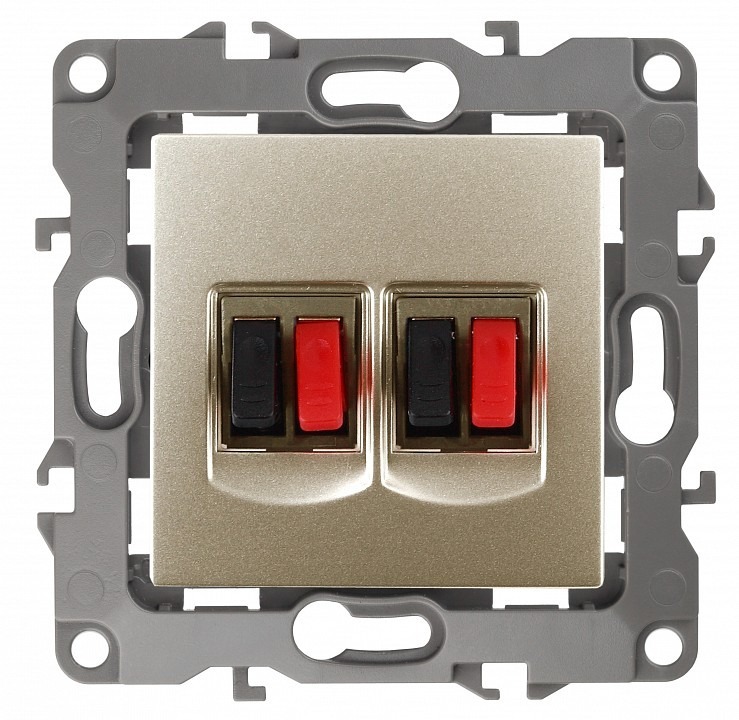 Фото Розетка акустическая без рамки Эра Эра 12 12-3112-04 ER_B0027464 - интернет-магазин МегаТерем в Москве