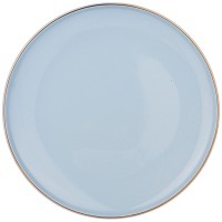 Тарелка обеденная bronco "solo" 26,5 см бледно-голубая (577-159) 