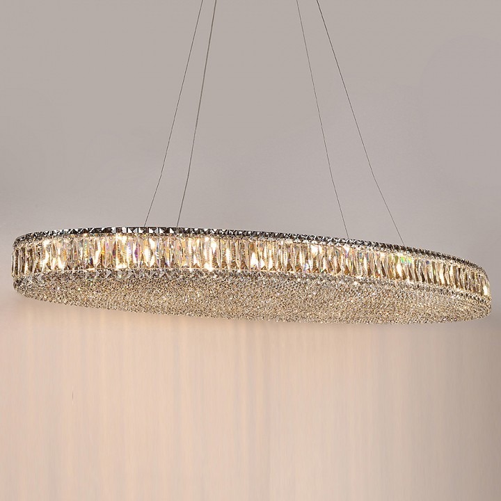 Фото Подвесная люстра Newport 8450 8458+14/S chrome NWP_M0070387 - интернет-магазин МегаТерем в Москве