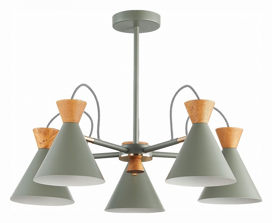 Фото Люстра на штанге EVOLUCE Modica SLE125112-05 EVO_SLE125112-05 - интернет-магазин МегаТерем в Москве