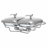 Мармит двойной lefard серия "охота" со стеклянными формами для запекания, 1,6л/1,6л (920-103) 