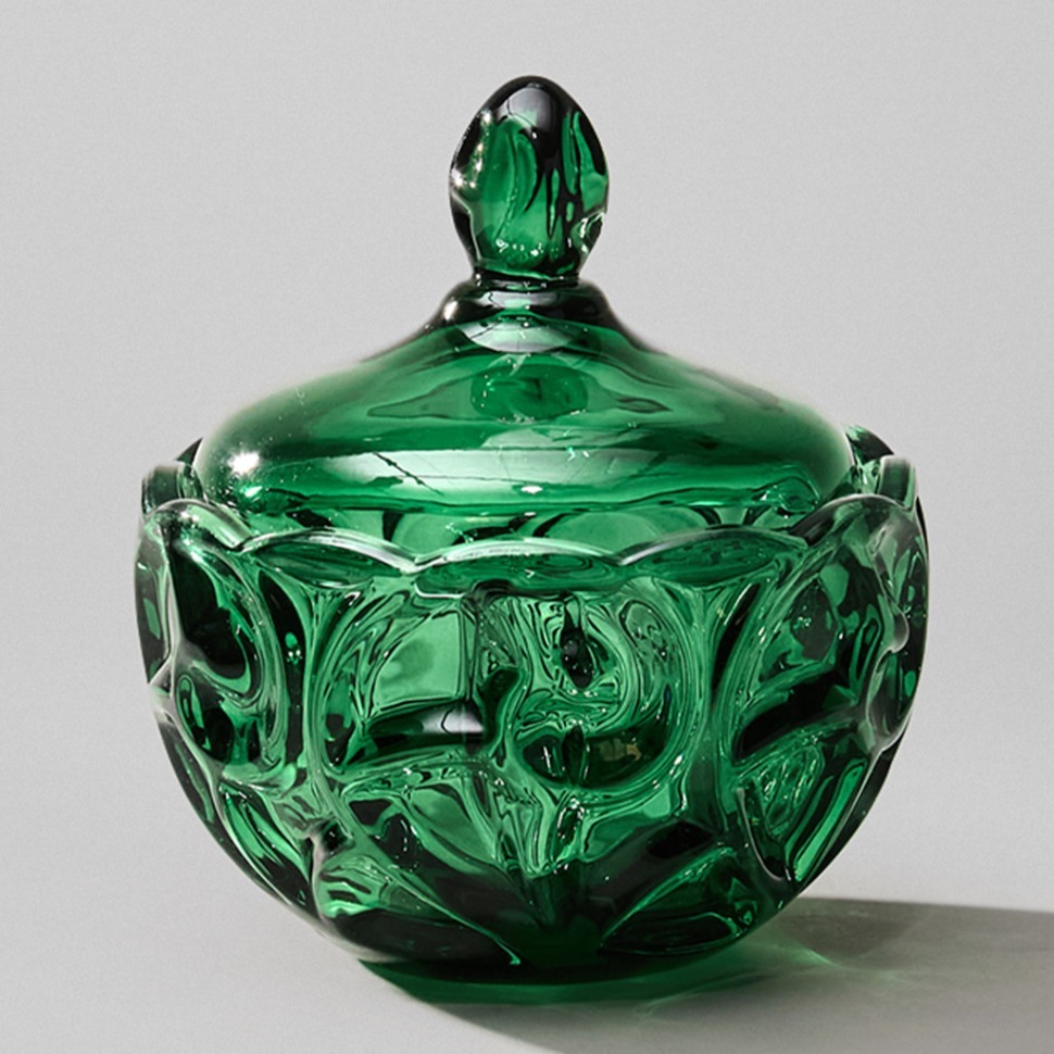 Фото Блюдо с крышкой elegia emerald 12х12 см Lefard (695-075) - интернет-магазин МегаТерем в Москве