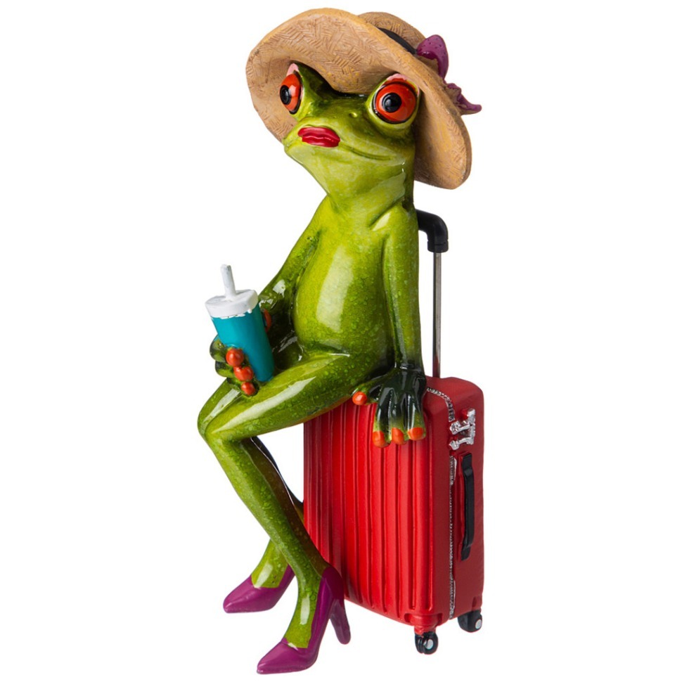 Фото Фигурка декоративная лягушка 7,5х6х17,7 см Lefard (146-2004) - интернет-магазин МегаТерем в Москве