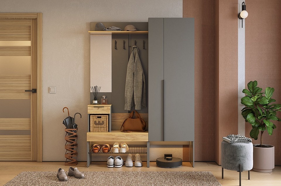 Фото Стенка для прихожей Баско К2 MBS_PK02Basko-3319 - интернет-магазин МегаТерем в Москве