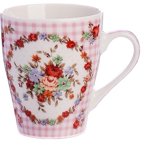 Фото Кружка 340 мл Цветочное чудо LORAINE (9-25977-4) - интернет-магазин МегаТерем в Москве