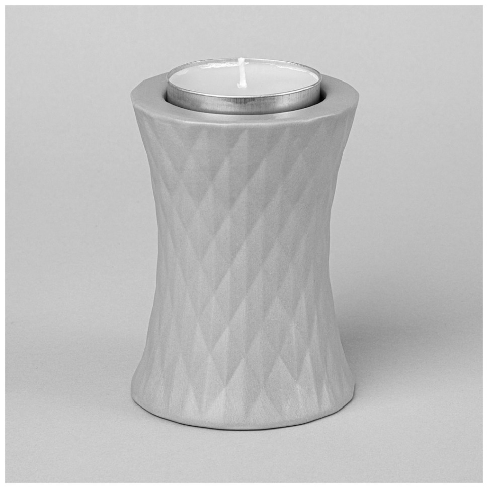 Фото Подсвечник со свечой  8.5*8.5*12.5см (свеча ароматическая в комплекте) Lefard (374-122) - интернет-магазин МегаТерем в Москве