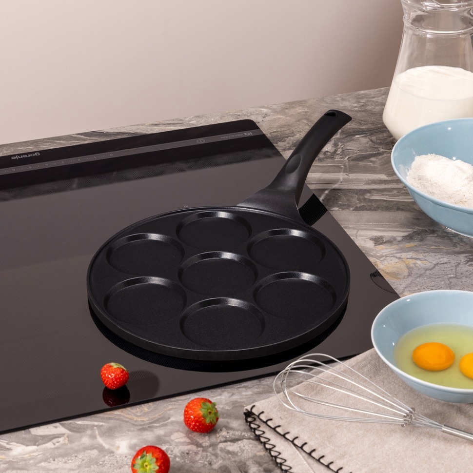 Фото Сковорода agness для оладий с антипригар.покрытием, индукция, диаметр=26.5 см (932-030)  - интернет-магазин МегаТерем в Москве