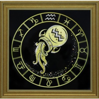 Картина Водолей золото с кр...
