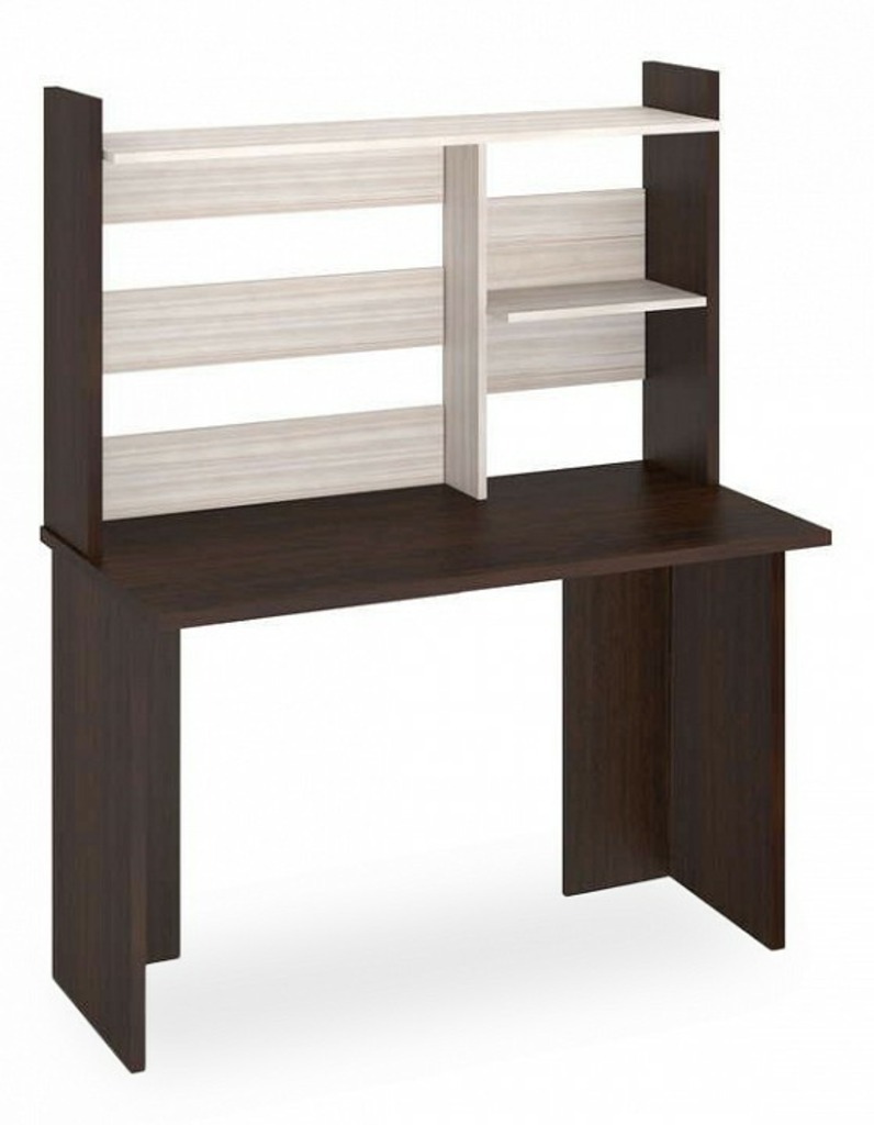 Фото Стол компьютерный Домино Лайт СКЛ-Прям120+НКЛ120 MER_SKL-Pryam120_bez_tumby-NKL-120_VK - интернет-магазин МегаТерем в Москве