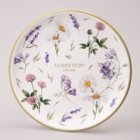 Тарелка закусочная agness "flower story" 21*2,5 см (358-2172) 