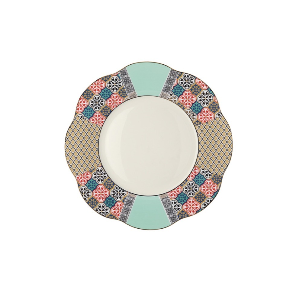 Фото Тарелка LANE030EU002205, 20,5 см, костяной фарфор, mixed, LE COQ - интернет-магазин МегаТерем в Москве