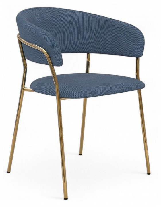 Фото Стул Whispered Fusion HSBI_DC72_darkblue_velvet - интернет-магазин МегаТерем в Москве