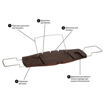 Полка для ванной aquala, ор...